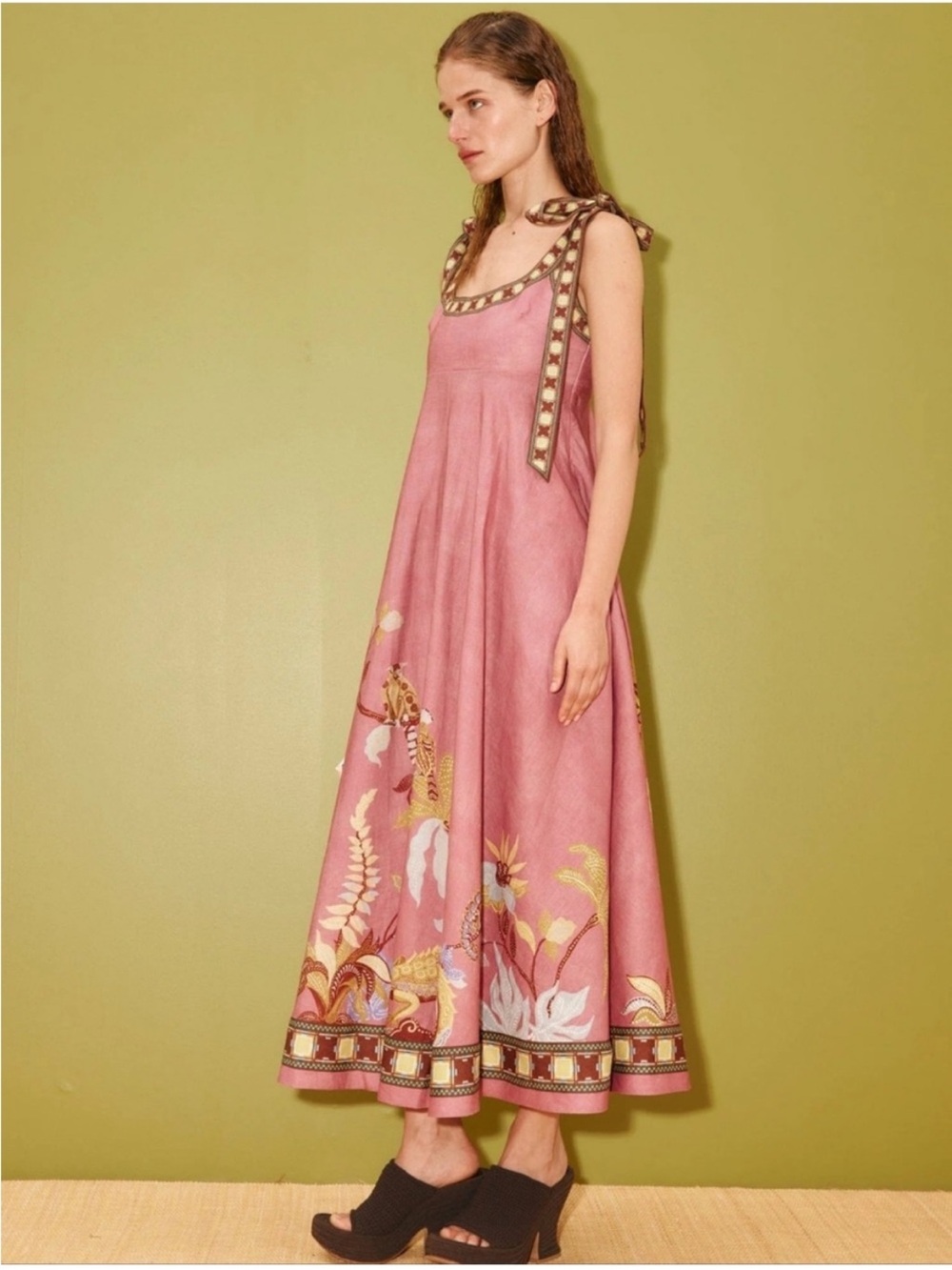 Alemais Zuri Ballet Sundress in Pink, size 2 US size 6 AUS - Picture 3 of 11